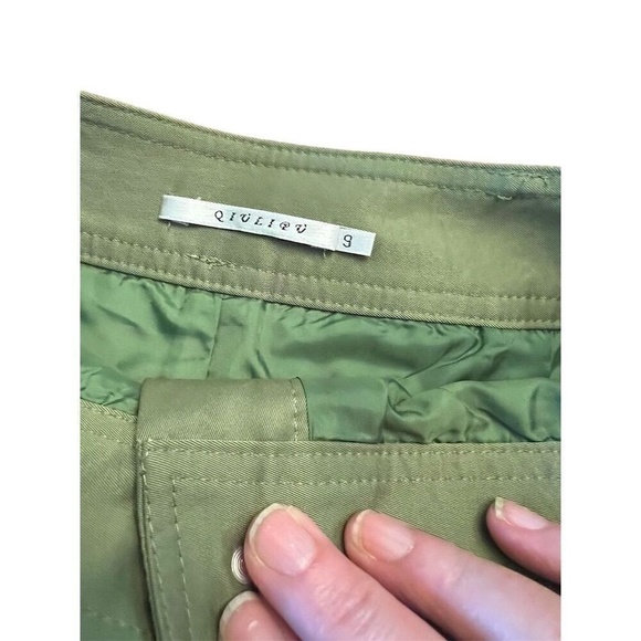 Women's Khaki Cargo Knee-Length Skirt Size 9 Casual with Pockets - Picture 5 of 12